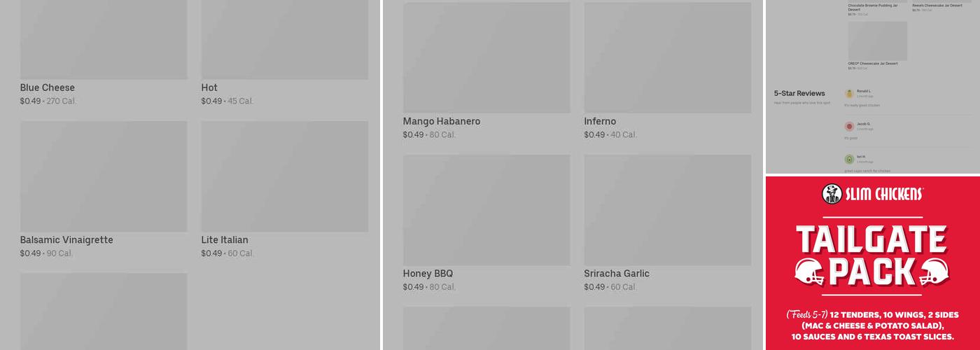 Slim Chickens Menu