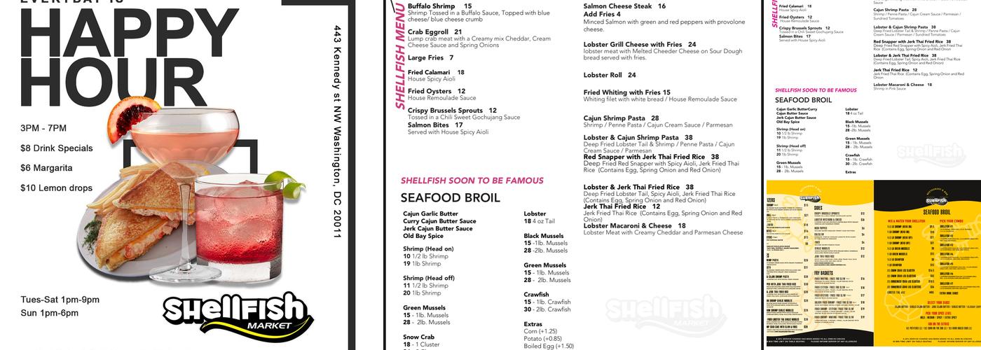 Shellfish Market Menu