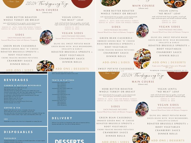 B.Lin Catering Menu