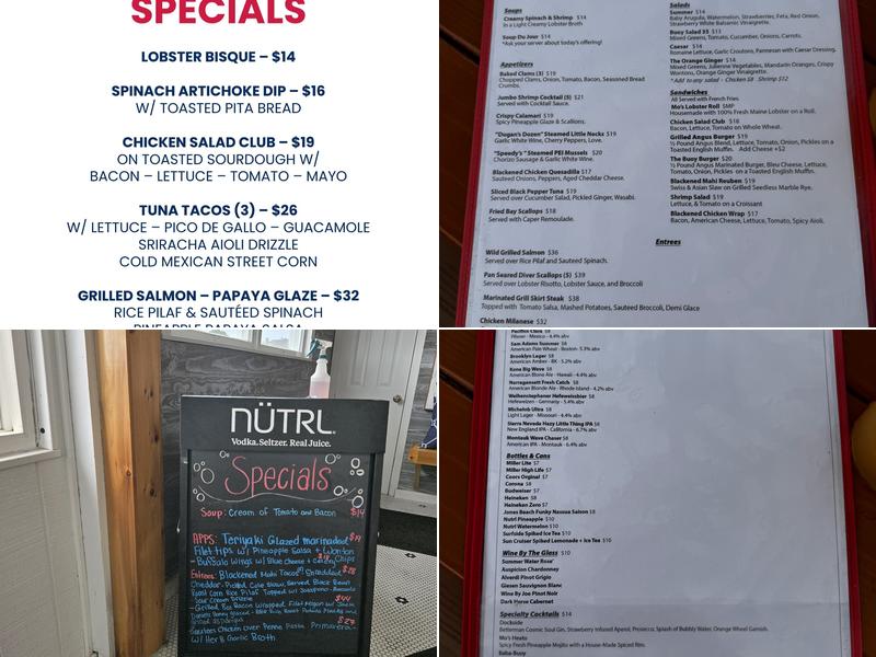 Buoy 35 Menu