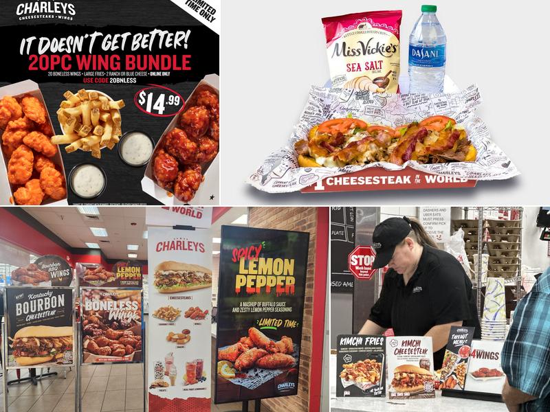 Charleys Cheesesteaks and Wings Menu