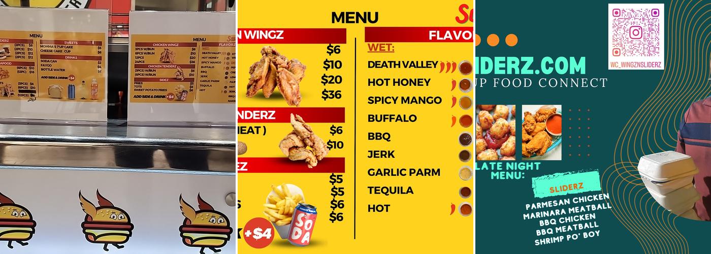West Coast Wingz & Sliderz Menu