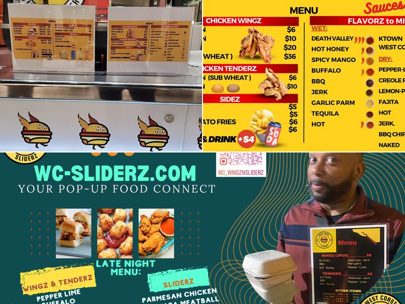 West Coast Wingz & Sliderz Menu