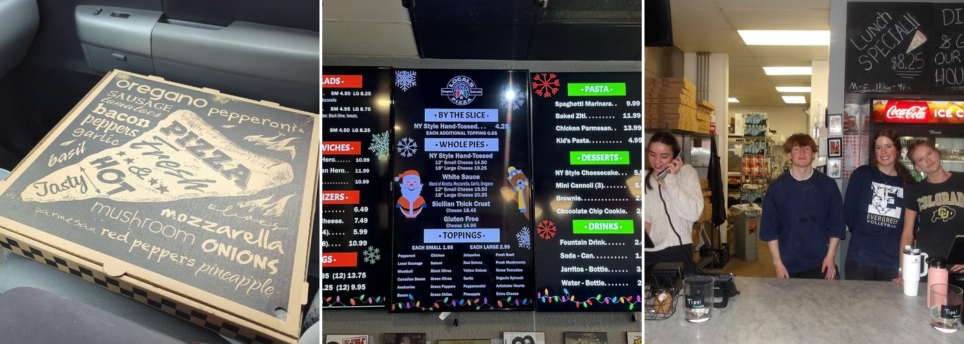 Locals Pizza Menu