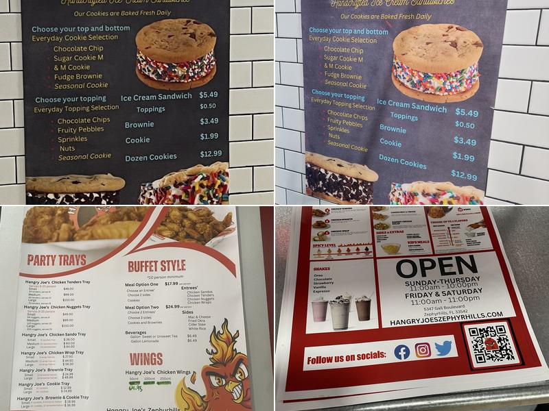 Hangry Joe's Zephyrhills Hot Chicken & Wings Menu