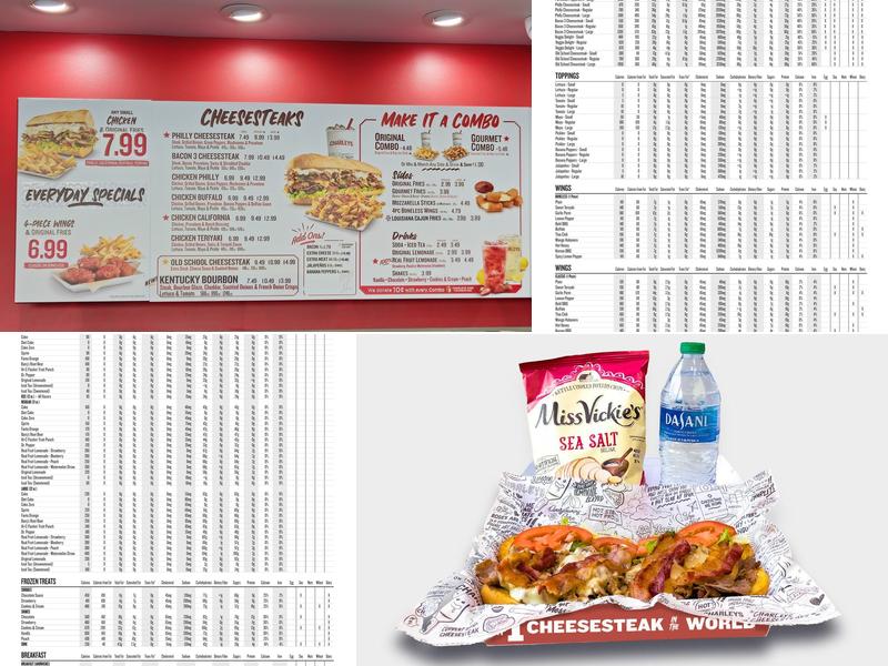 Charleys Cheesesteaks and Wings Menu