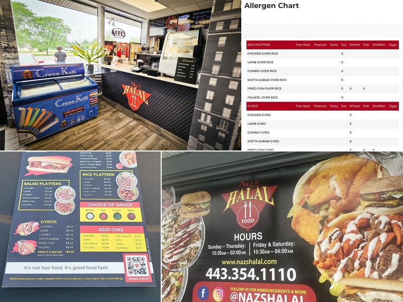 Nazs Halal Food - Glen Burnie Menu