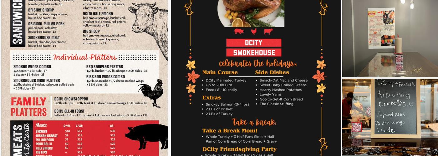 DCity Smokehouse Menu