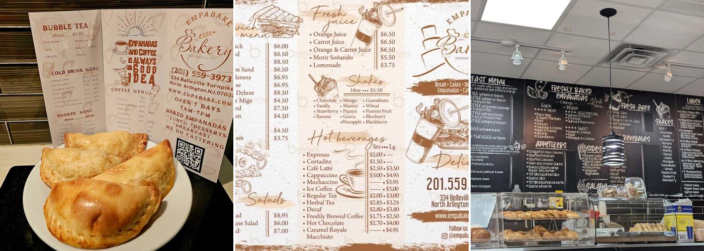 Empabake Bakery & Cafe Menu