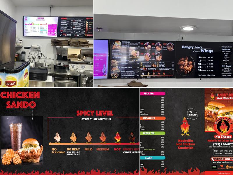 Hangry Joe's Hot Chicken & Wings Menu