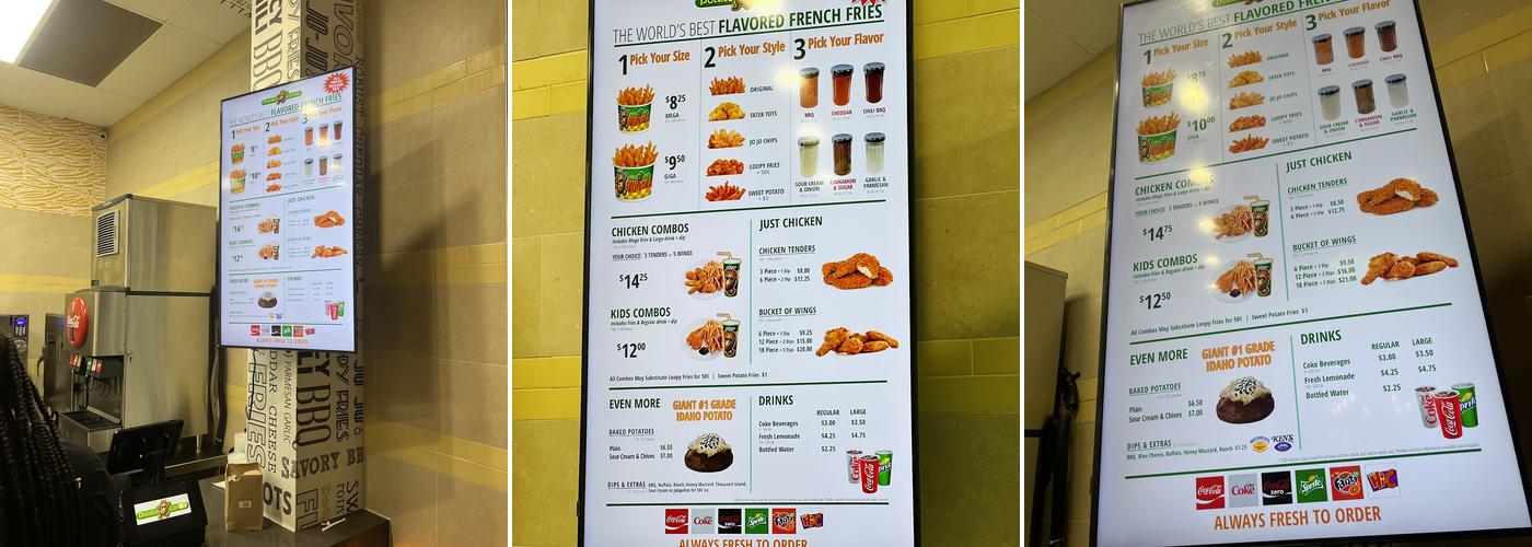 Potato Corner Menu