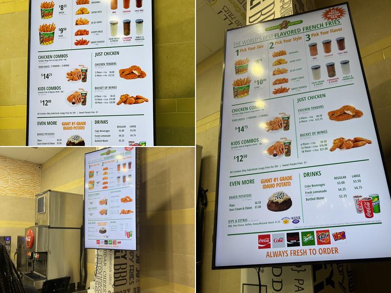Potato Corner Menu