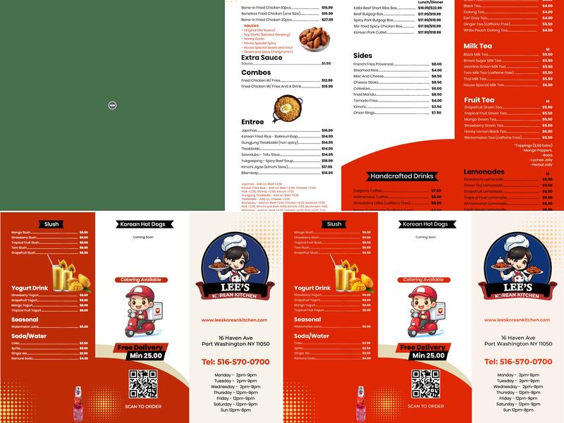 Lee's Korean Kitchen Menu