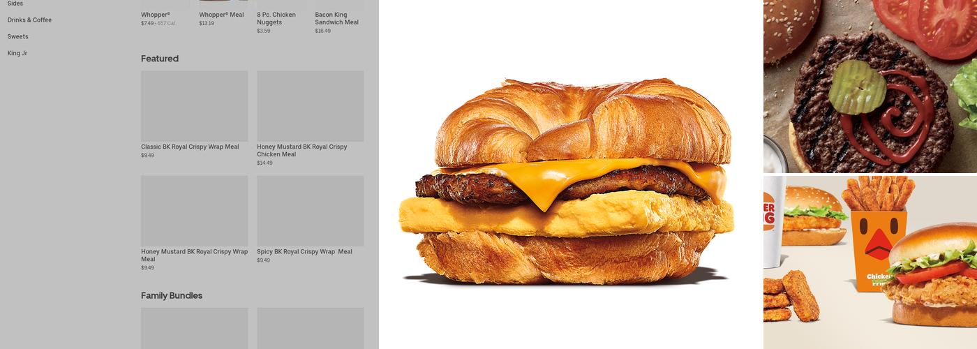 Burger King Menu