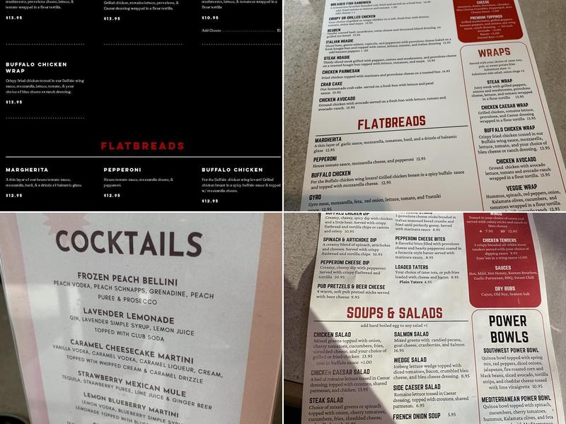 Park Social Bar Menu