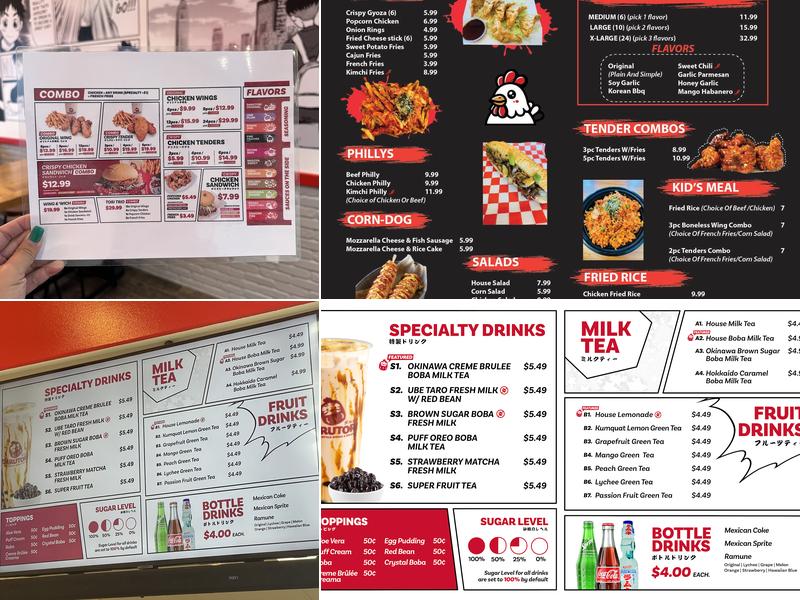 Korean Bros Krazy Chicken Menu