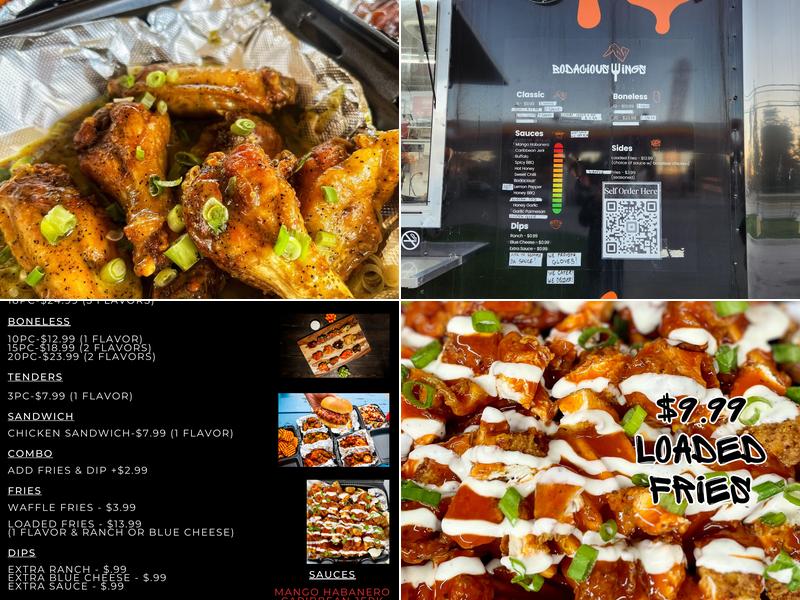 Bodacious Wings Menu