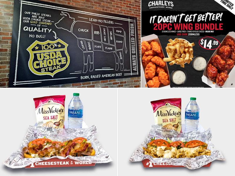 Charleys Cheesesteaks and Wings Menu
