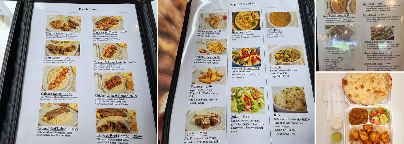 Kabob Zone Menu