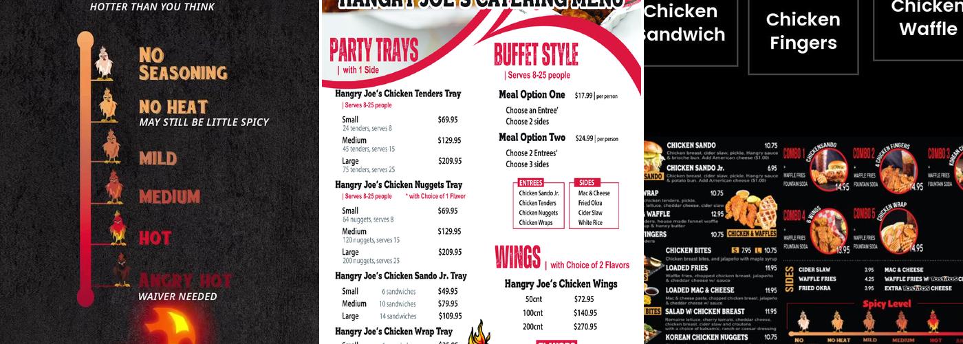 Hangry Joe's Hot Chicken & Wings | Halal Menu