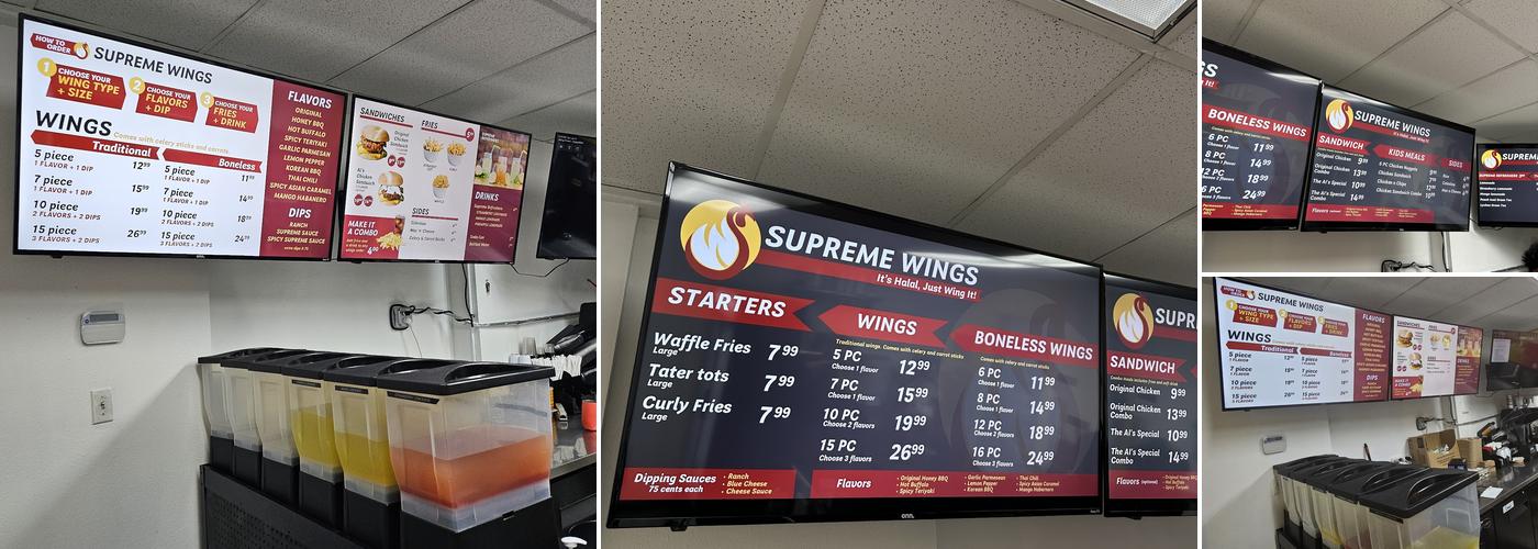 Supreme Wings Menu