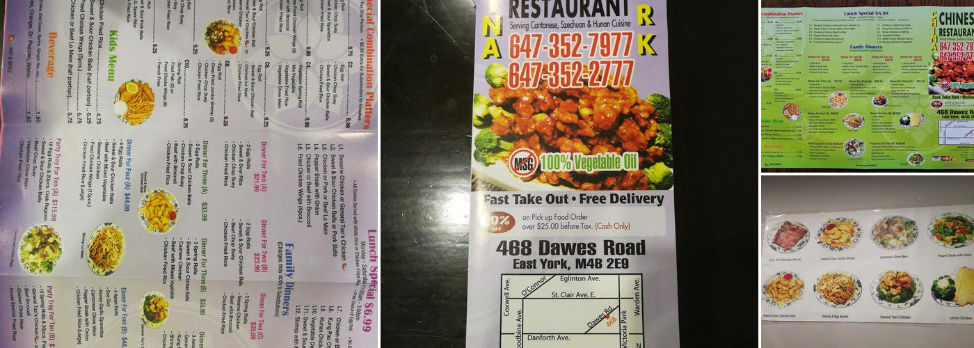 China Work Restaurant Menu