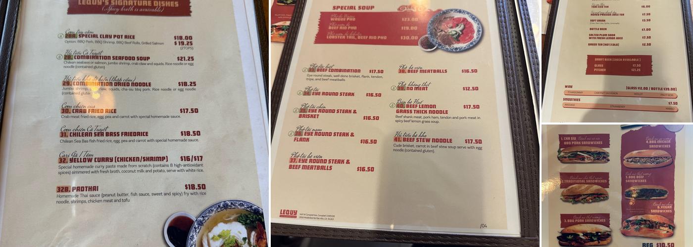 LeQuy Menu