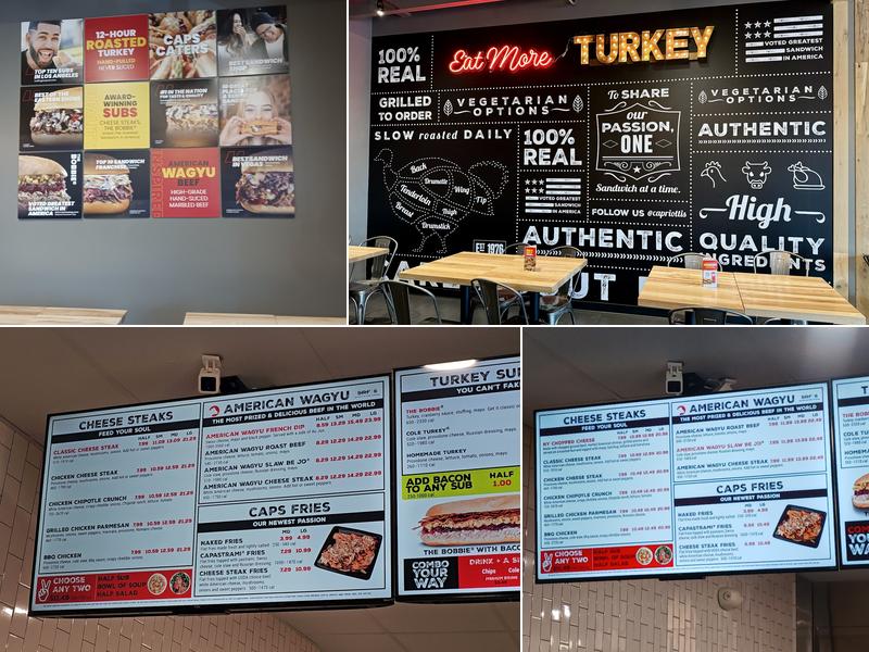 Capriotti's Sandwich Shop Menu