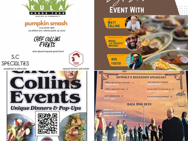 Chef Collins Events - Unique Dinners & Pop Ups Menu