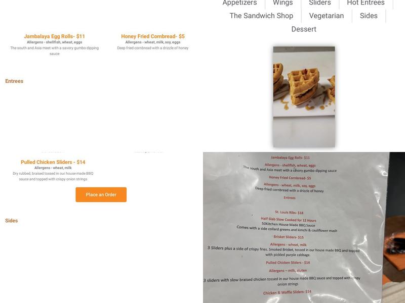 50Kitchen Menu