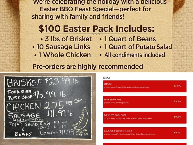 Maxwell Barbecue Co. Menu
