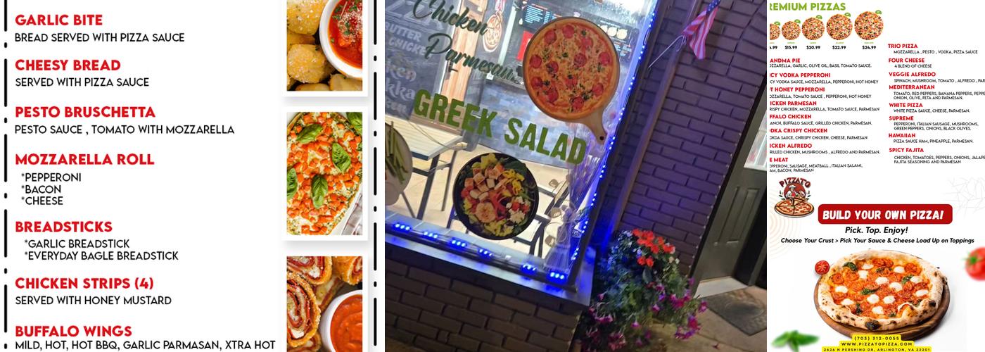 Pizzato Pizza Menu
