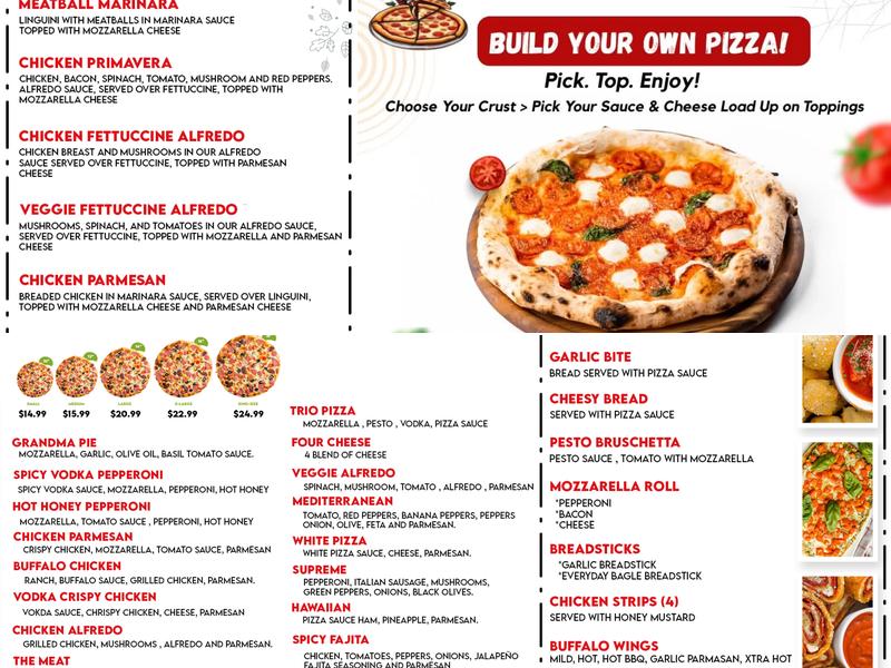 Pizzato Pizza Menu