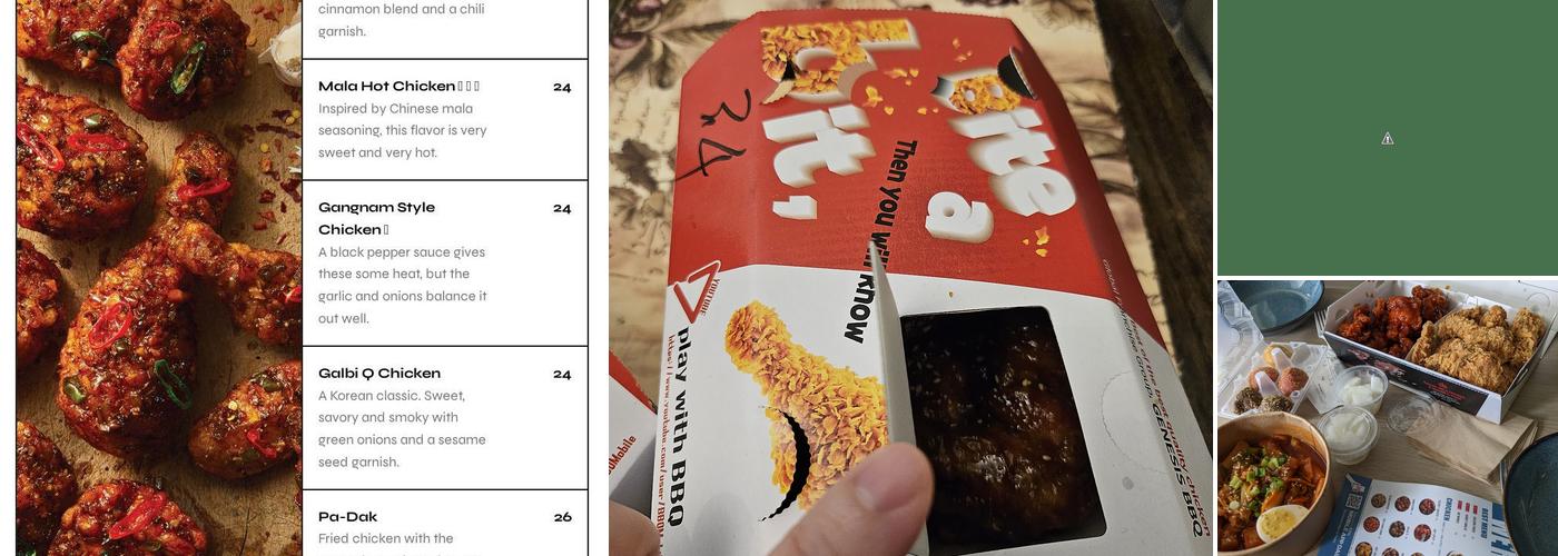 bbq Chicken Menu