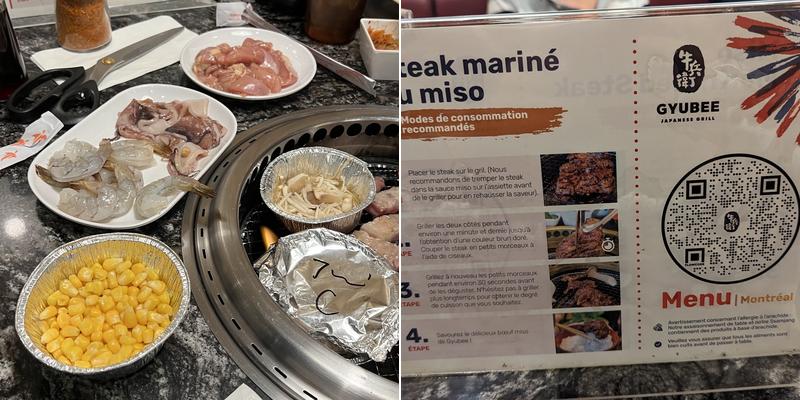 Gyubee Japanese Grill (Montreal) Menu