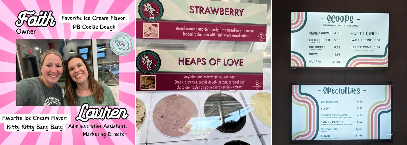 The Downtown Dip Menu