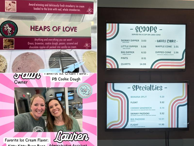 The Downtown Dip Menu