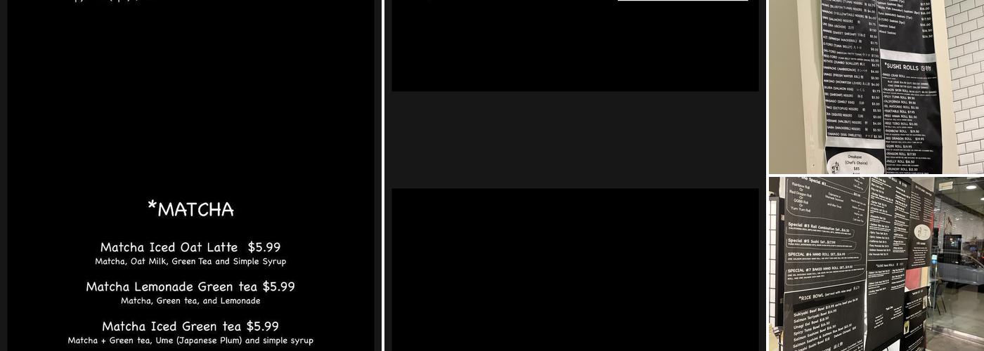 Sushi n Matcha Sho Menu