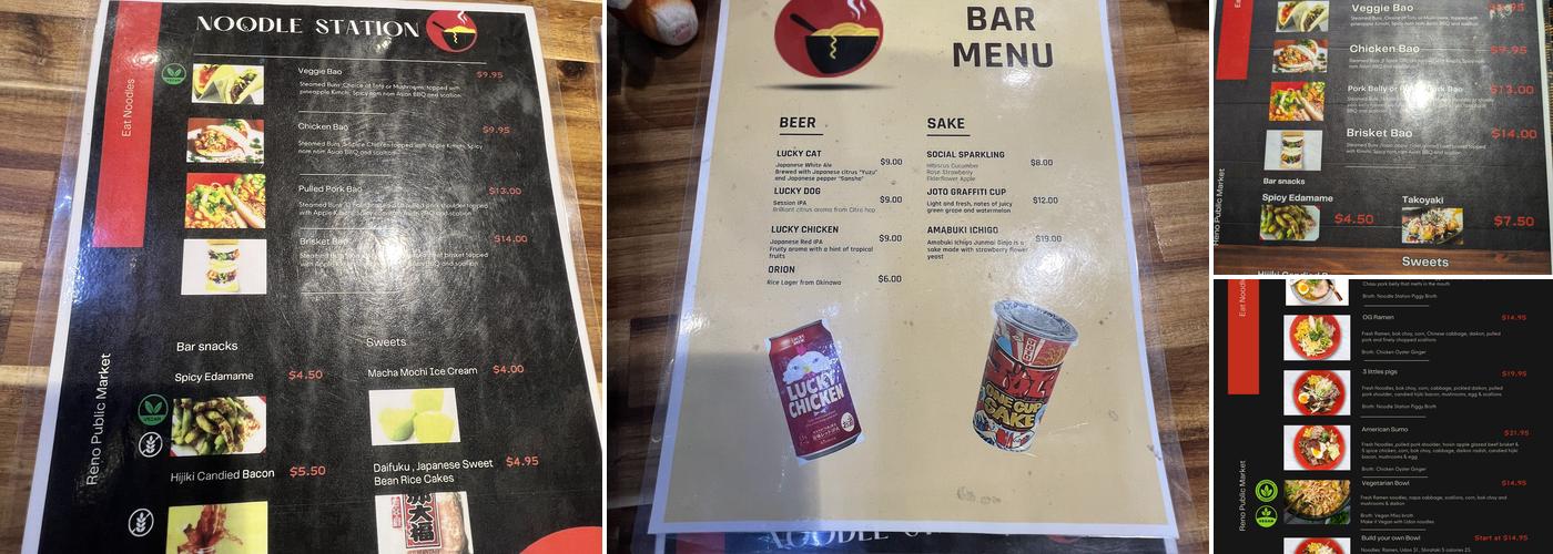 Noodle Station Menu