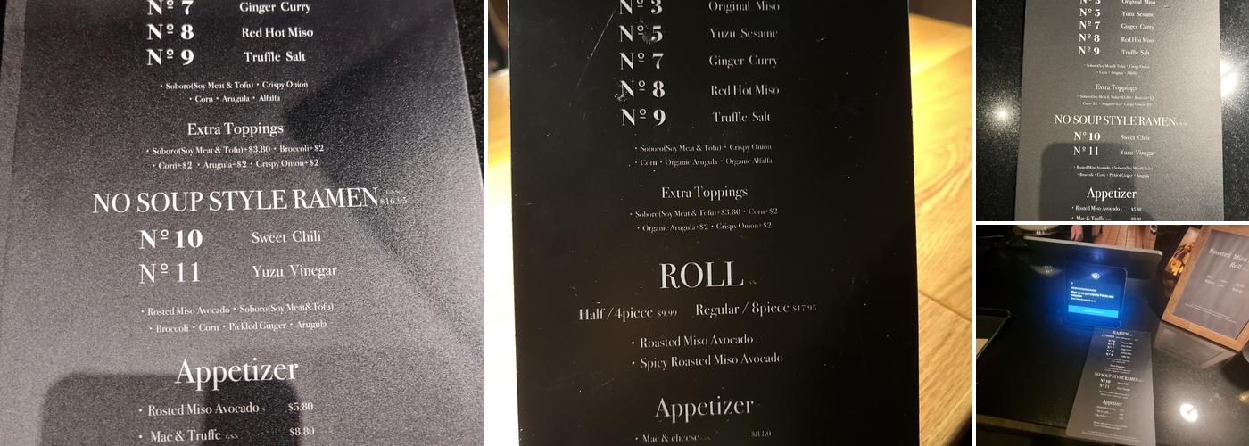 REDWHITE BONELESS RAMEN Menu