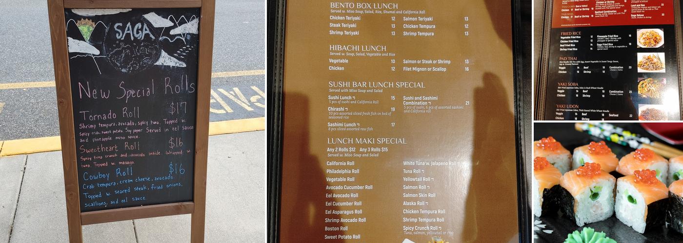 Saga Fusion Menu