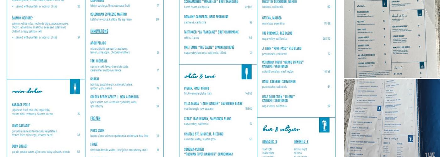 The Deep End Menu