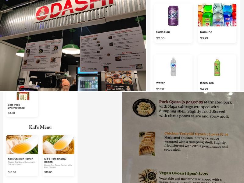 Dashi Ramen Menu