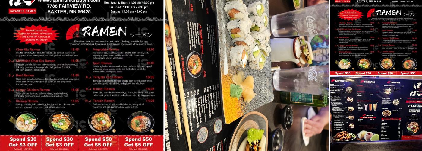 Ippin Ramen-Baxter Menu