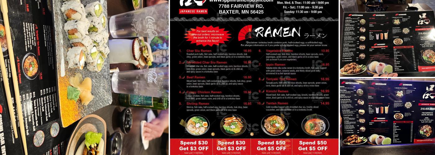 Ippin Ramen-Baxter Menu
