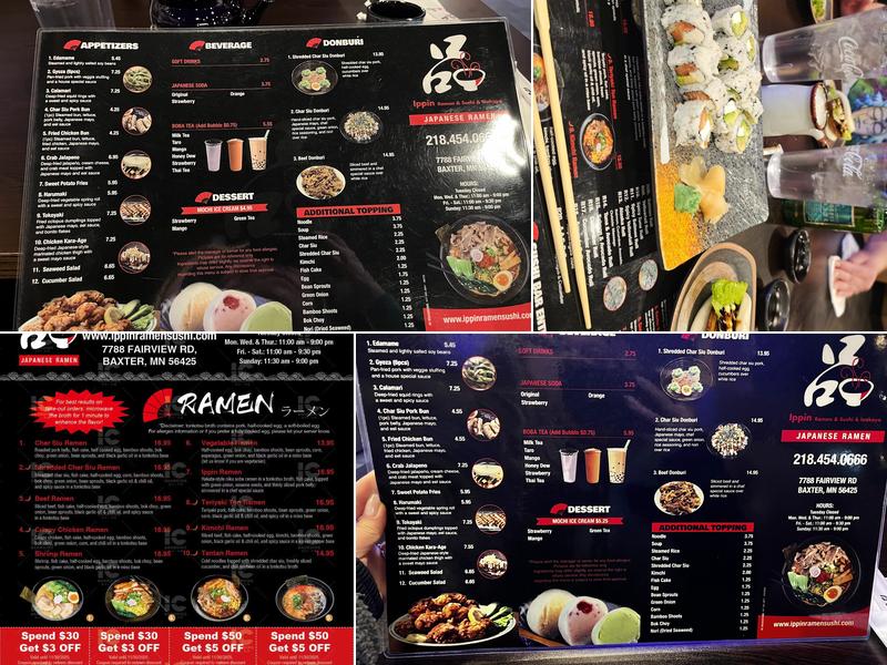 Ippin Ramen-Baxter Menu