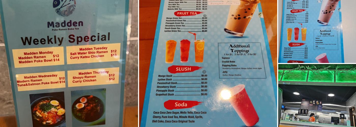 Madden Ramen Menu