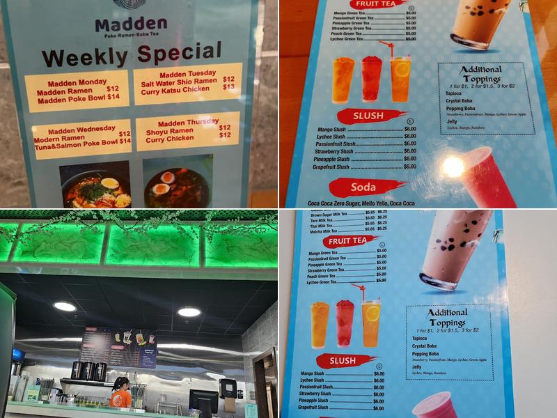 Madden Ramen Menu