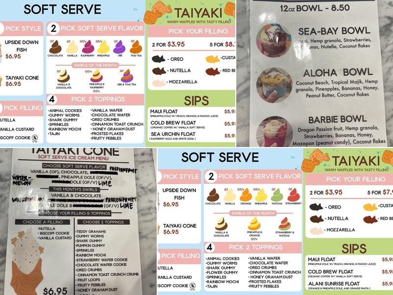 Little Taiyaki Menu