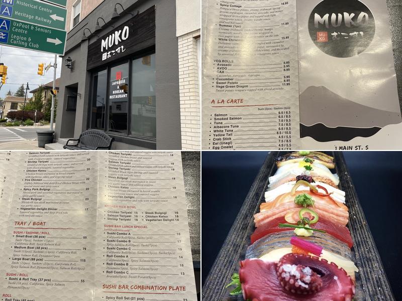 MUKO SUSHI Menu